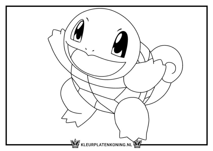 Kleurplaat Squirtle