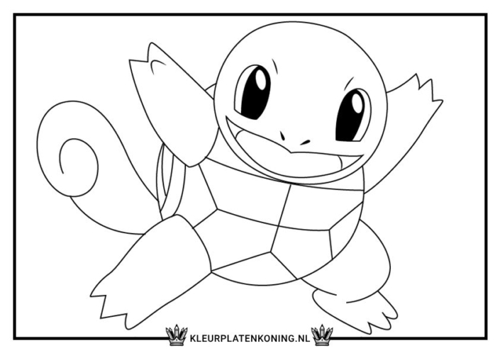 Kleurplaat Squirtle