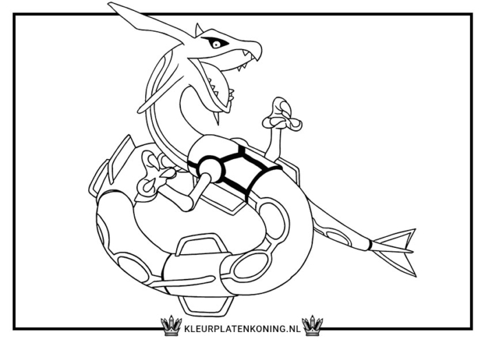 Kleurplaat Rayquaza